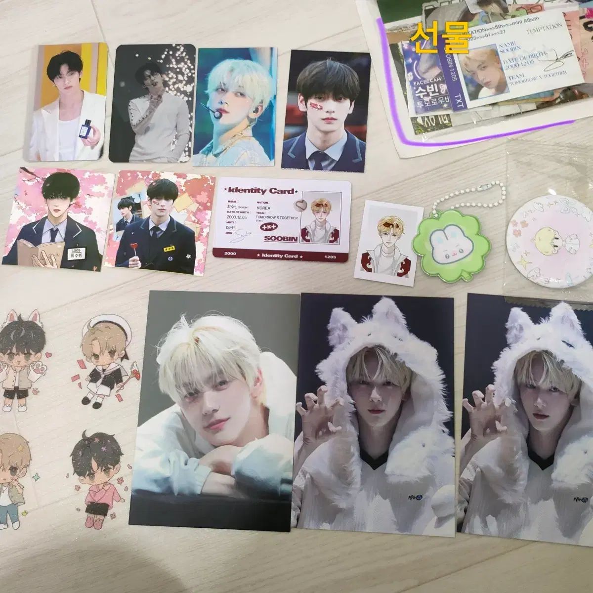 TOMORROW X TOGETHER (TXT) スビン 誕生日 センイルカフェ 特典 トレカ