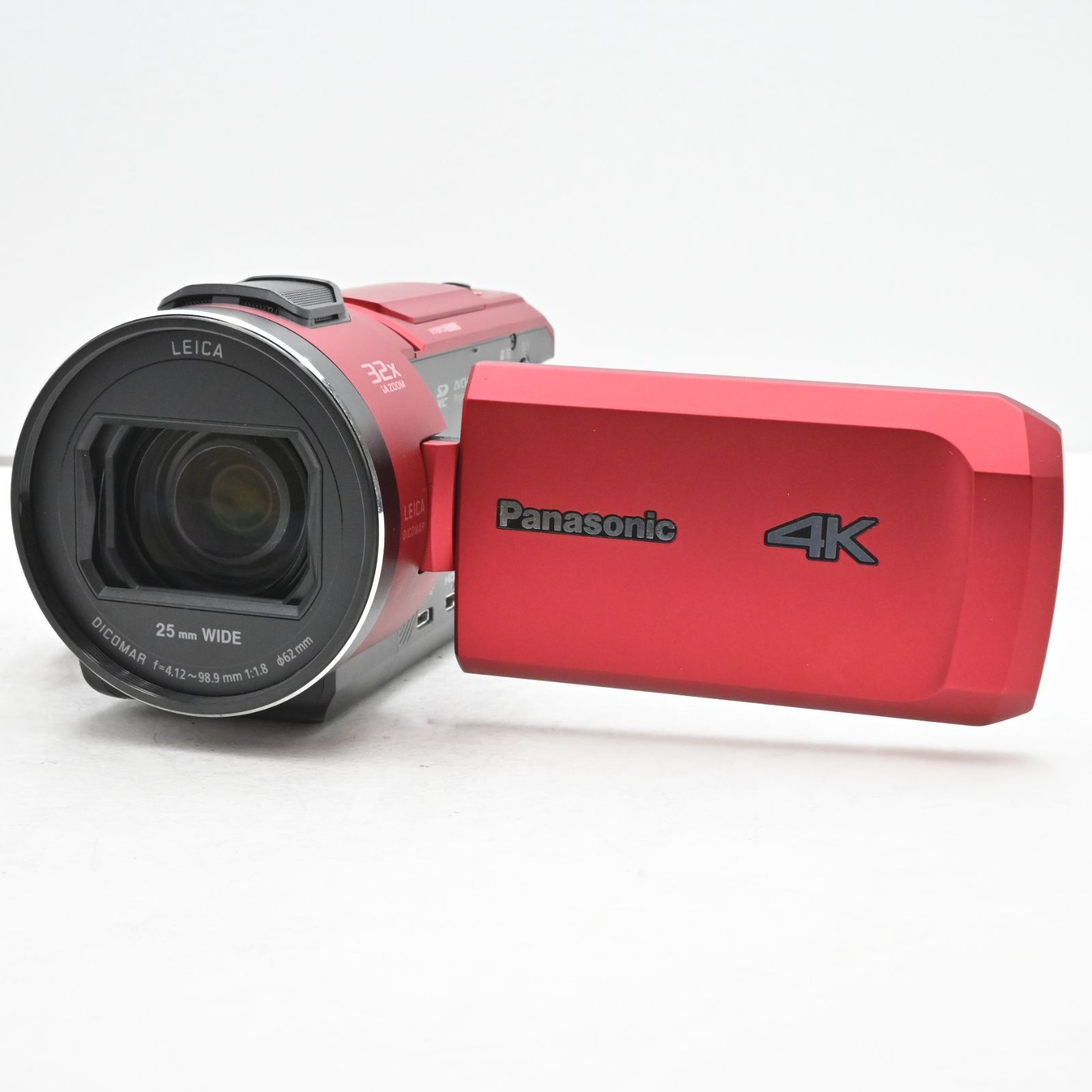 美品パナソニック 4K ビデオカメラ VX1M 64GB あとから補正 レッド HC