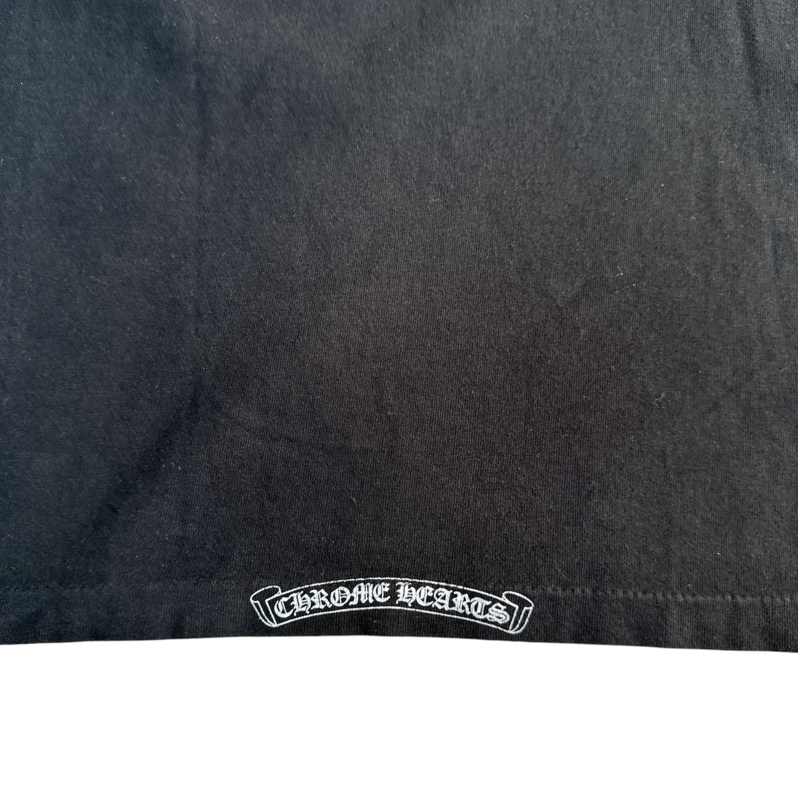 90s OLD CHROME HEARTS ネックロゴ Scroll Label シングルステッチ 