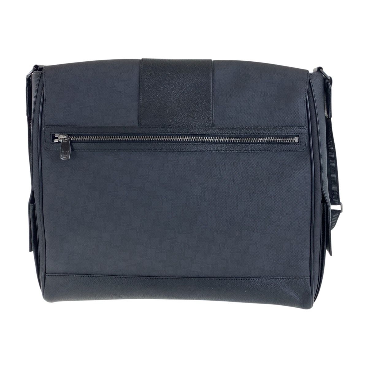 美品 Dunhill ダンヒル ブラック 黒 ガンメタ金具 PVC/レザー