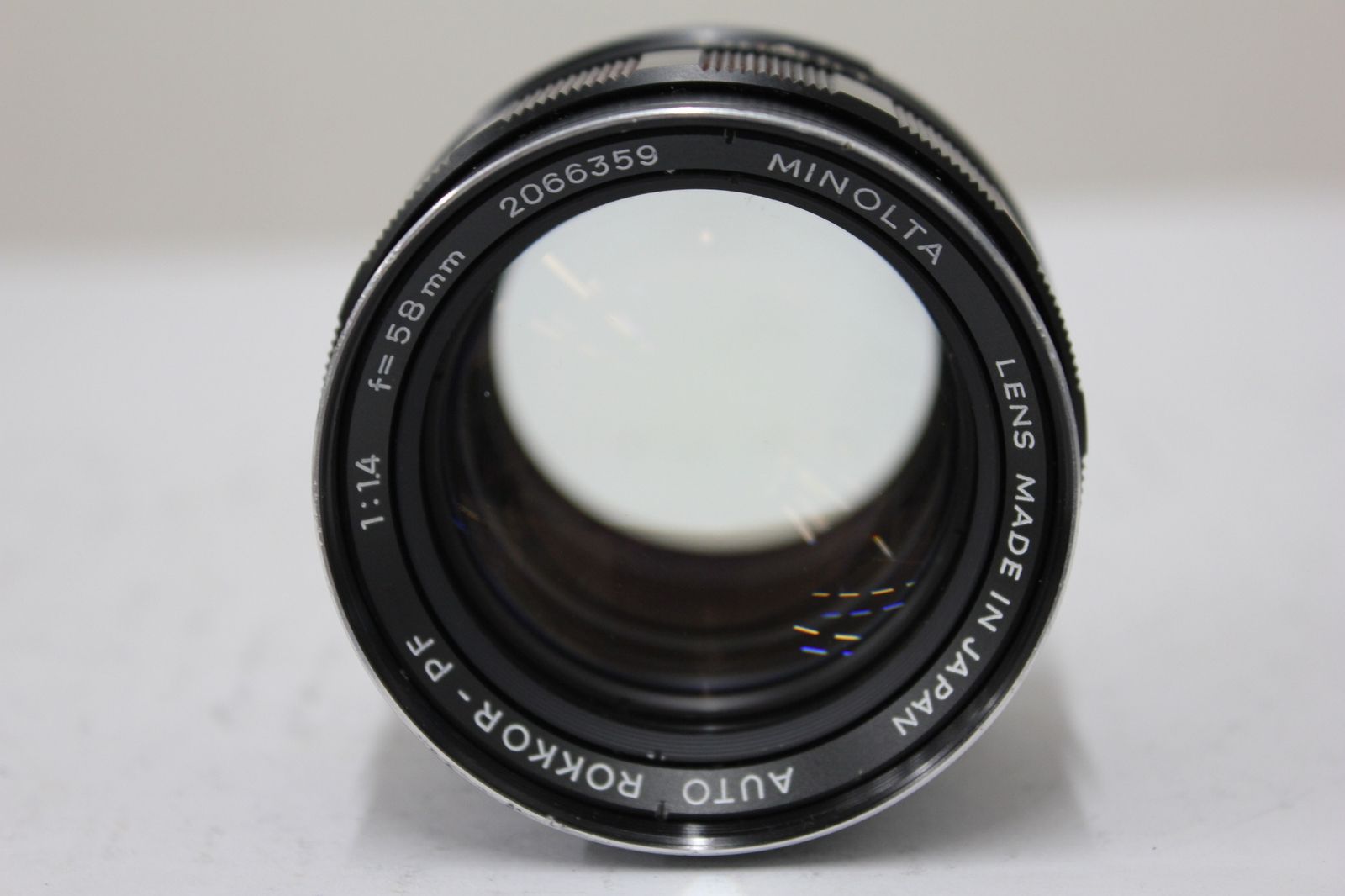 返品保証】 ミノルタ Minolta SR-7 ブラック AUTO ROKKOR-PF 58mm F1.4