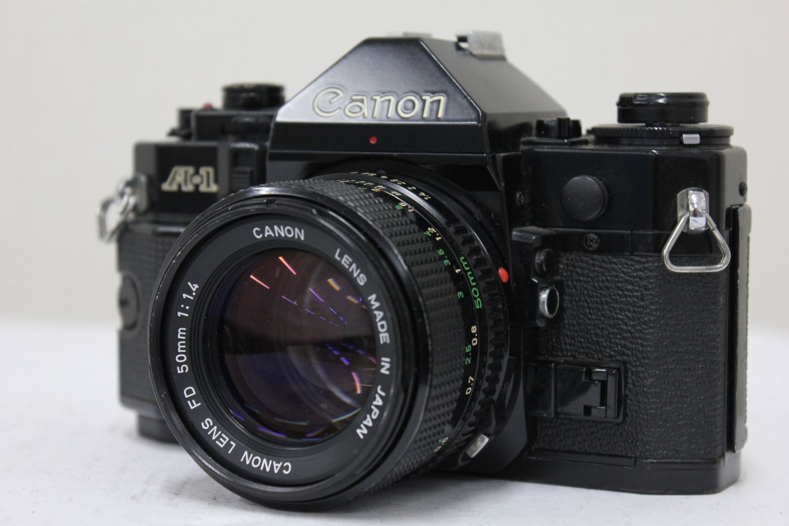 返品保証】 キャノン Canon A-1 ブラック New FD 50mm F1.4 ボディ