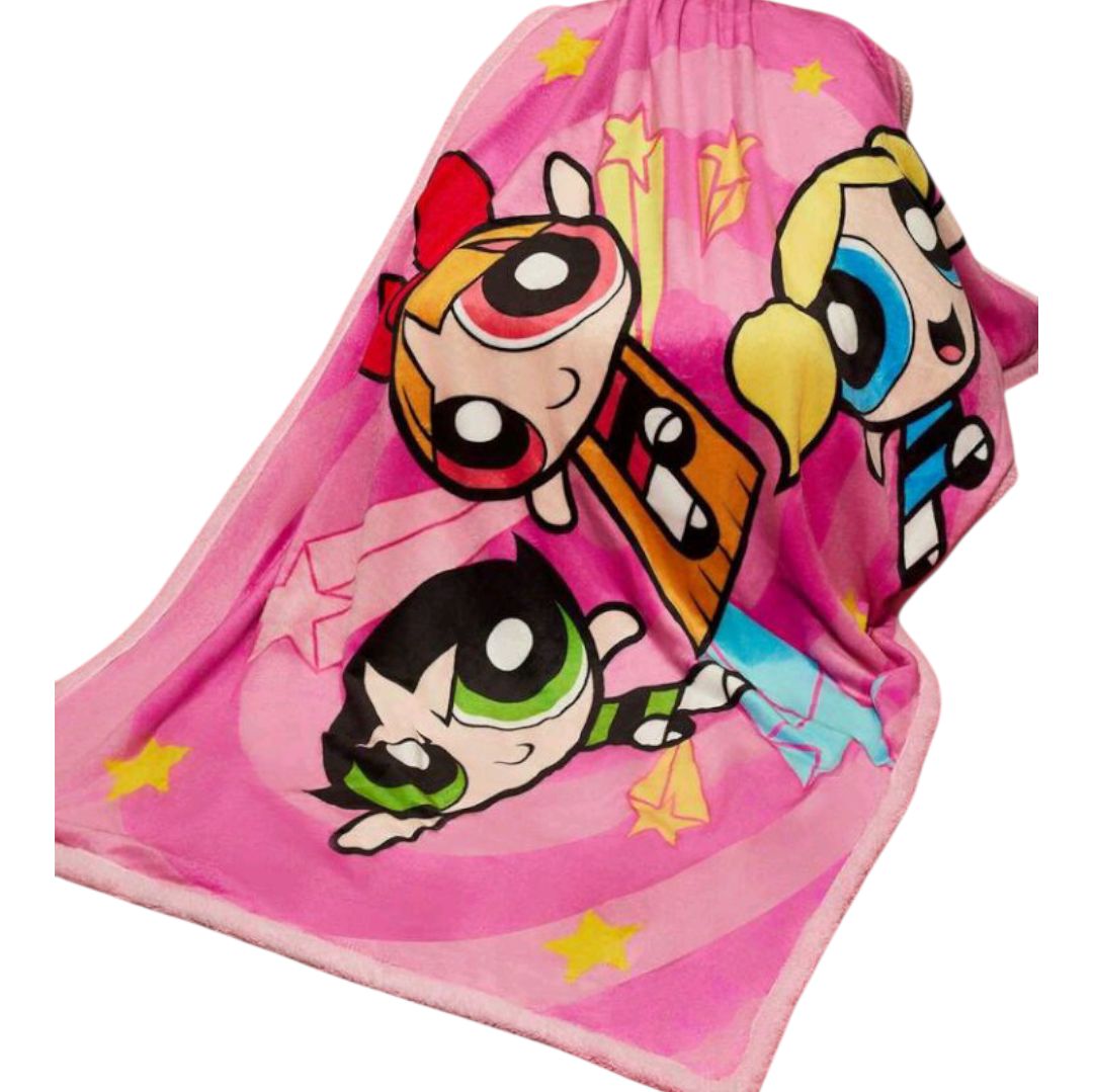 THE POWERPUFF GIRLS パワーパフガールズ ブランケット ひざ掛け
