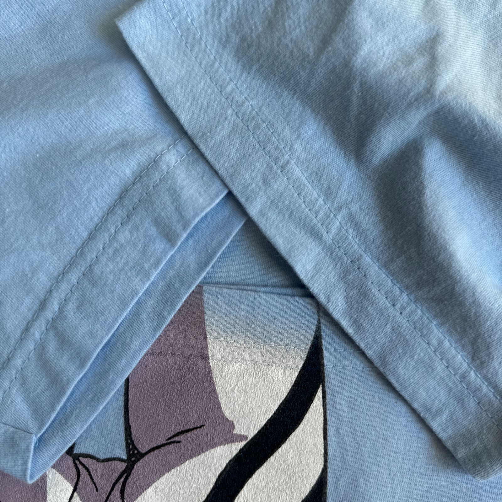 00s エヴァンゲリオン 綾波レイ ソロ プリント 立ち絵 Tシャツ Lサイズ 