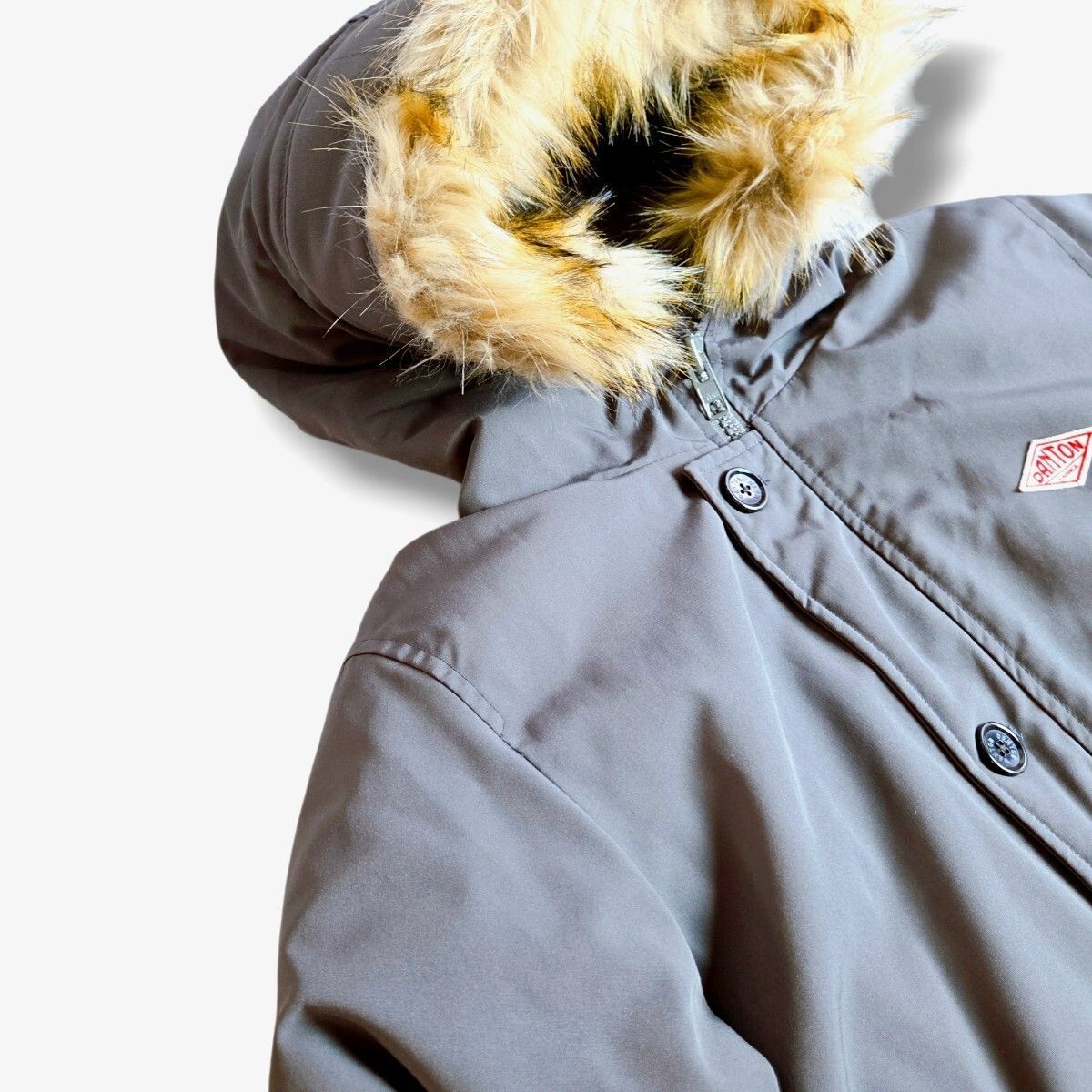 美品 DANTON ダントン ダウンジャケット グレー 肉厚 ダウンコート