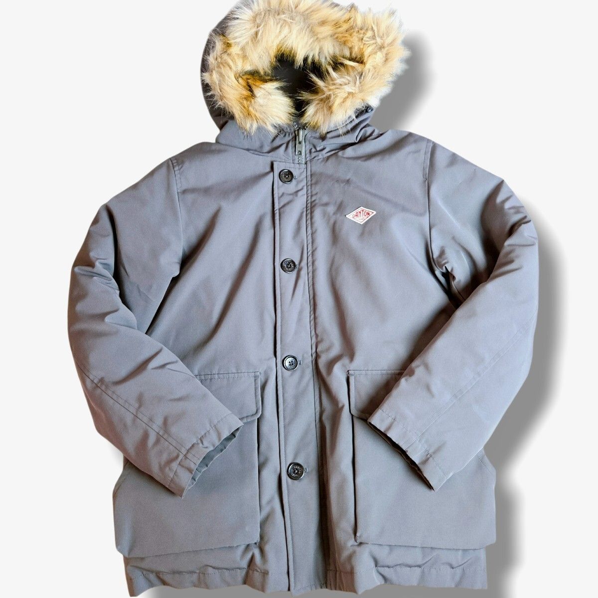 美品 DANTON ダントン ダウンジャケット グレー 肉厚 ダウンコート