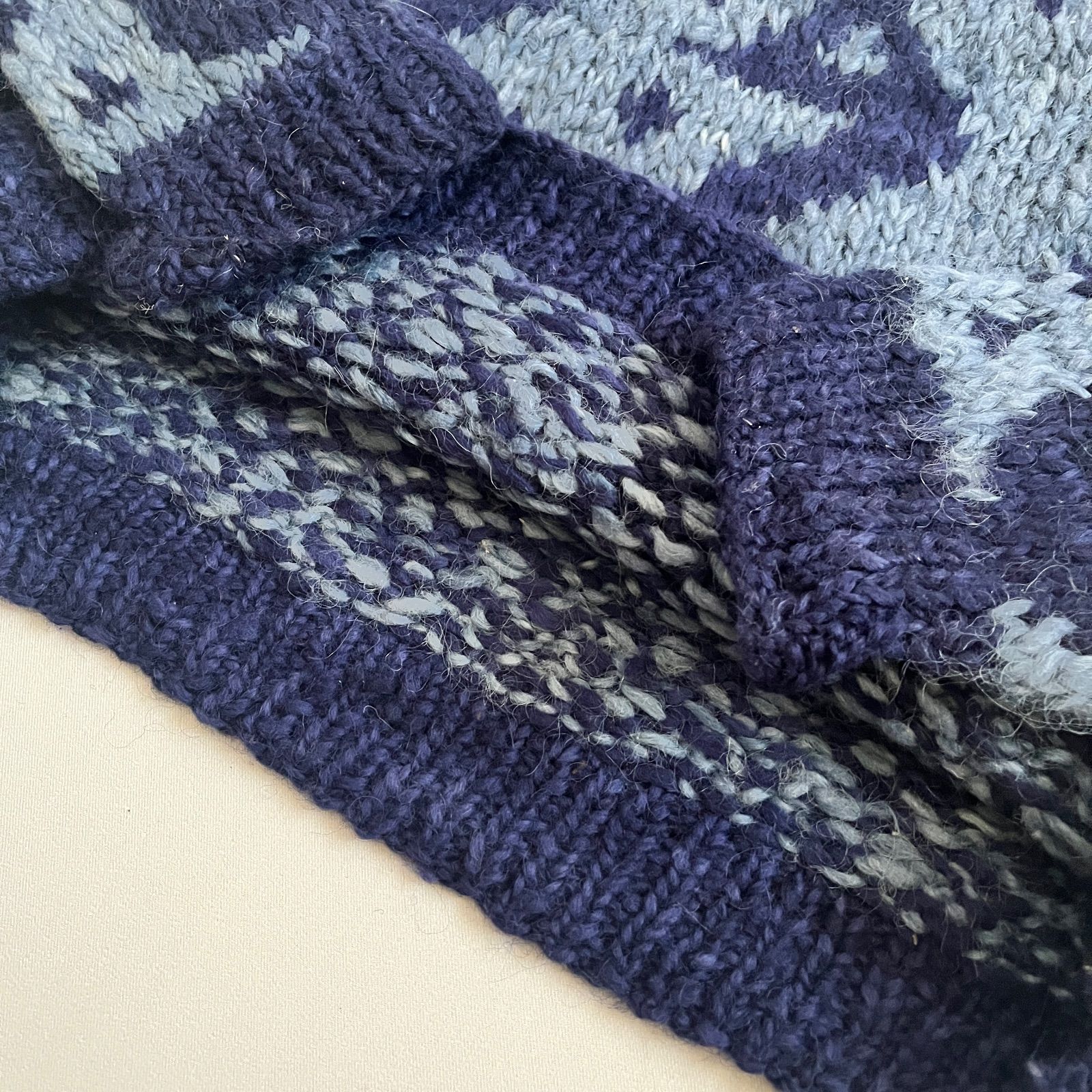 ヴィンテージ エクアドルニット 鳥 ハンドニット メンズLサイズ - メルカリ