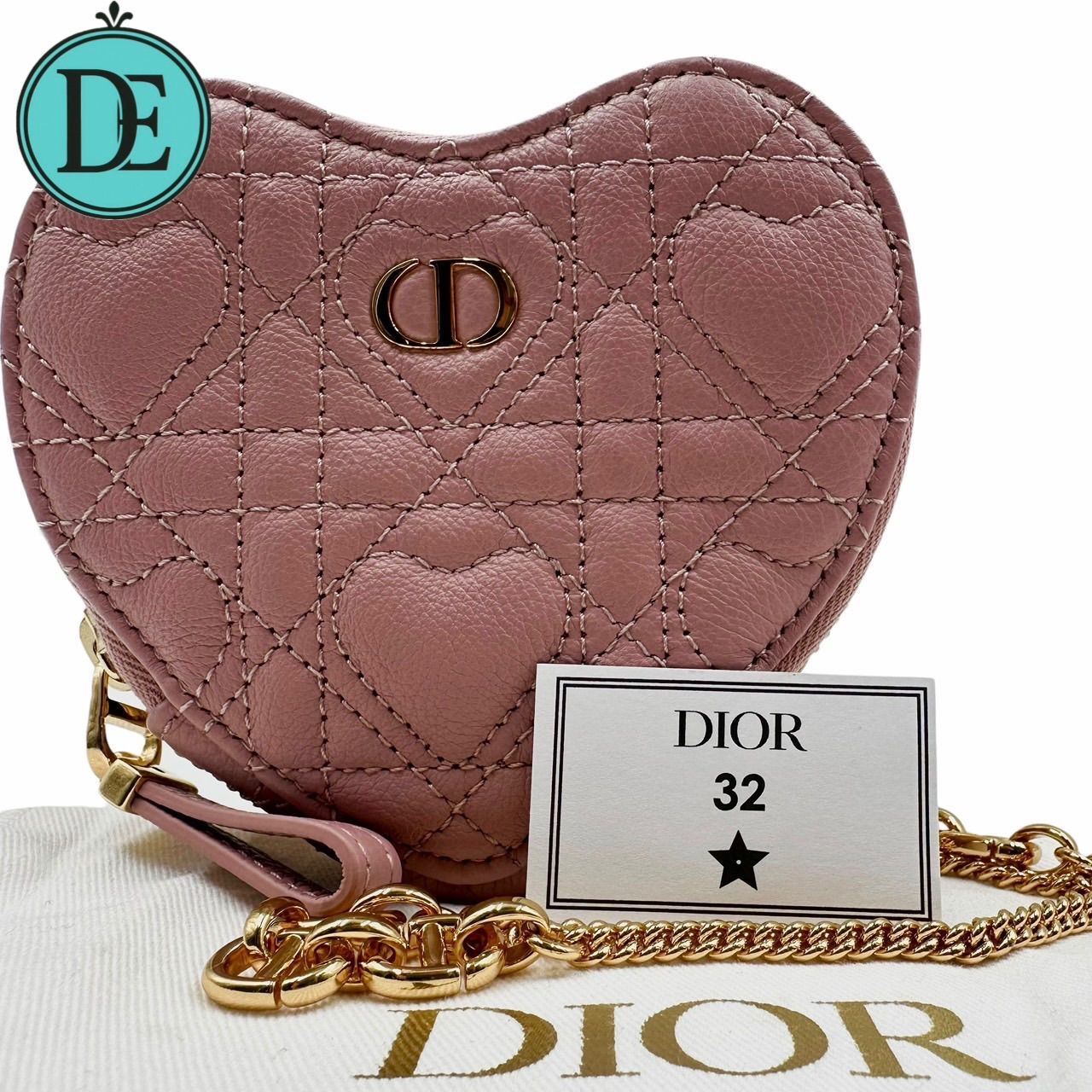 ハートポーチ diorポーチピンク Christian Dior - ほぼ未使用