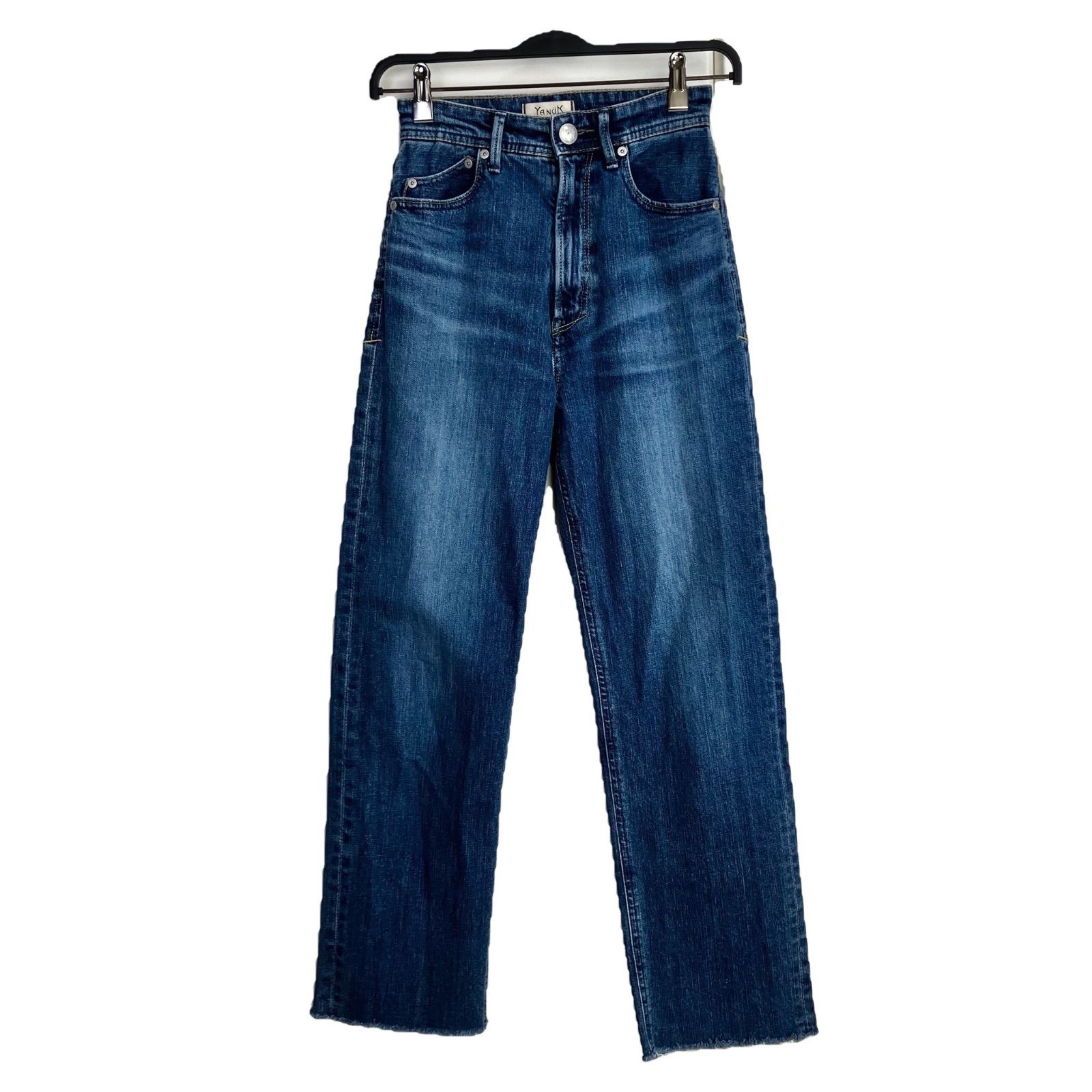 美品Yanuk ボーイズストレートデニム iena別注 LEA YANUK/ヤヌーク】別注 LEA BOYS ストレートデニムパンツ（デニムパンツ