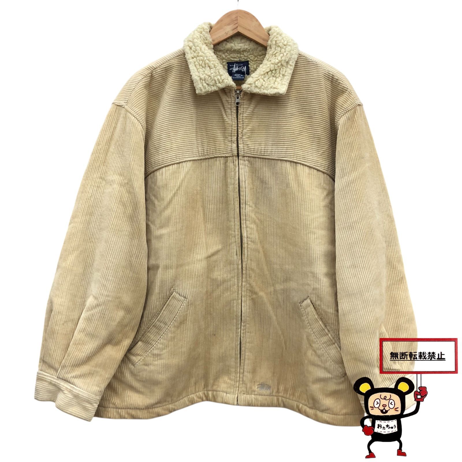 OLD Stussy コーデュロイジャケット L ベージュ　アメリカ製 OLD Stussy コーデュロイジャケット L ベージュ アメリカ製 OLD Stussy