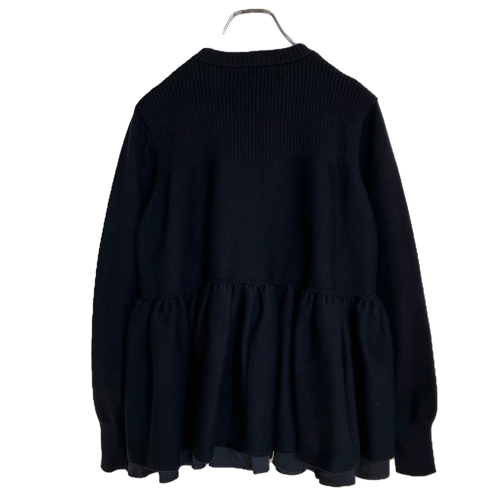 Sono 3Dレイヤードニットカーディガン 1 ブラック／黒 ソーノ 長袖