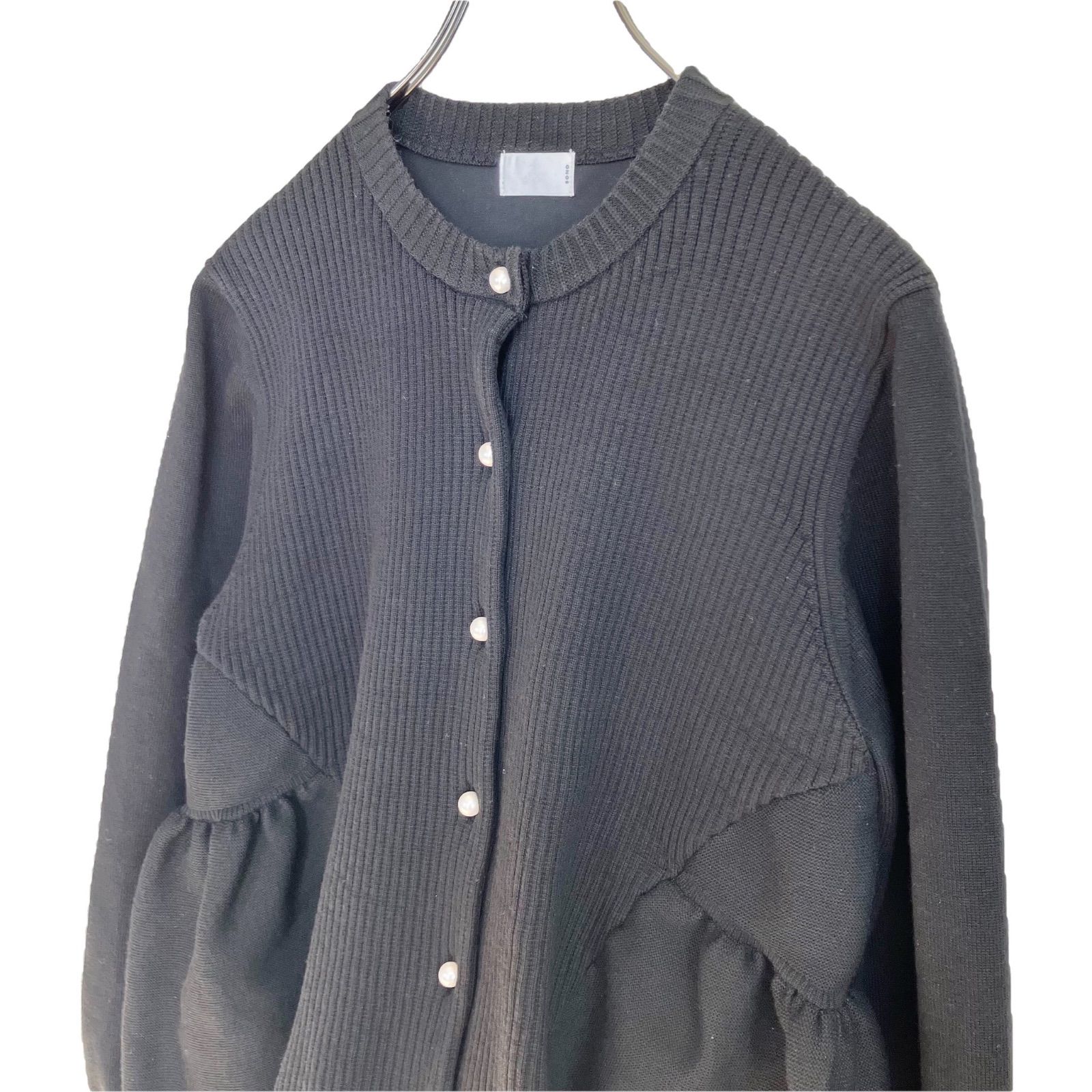 Sono 3Dレイヤードニットカーディガン 1 ブラック／黒 ソーノ 長袖