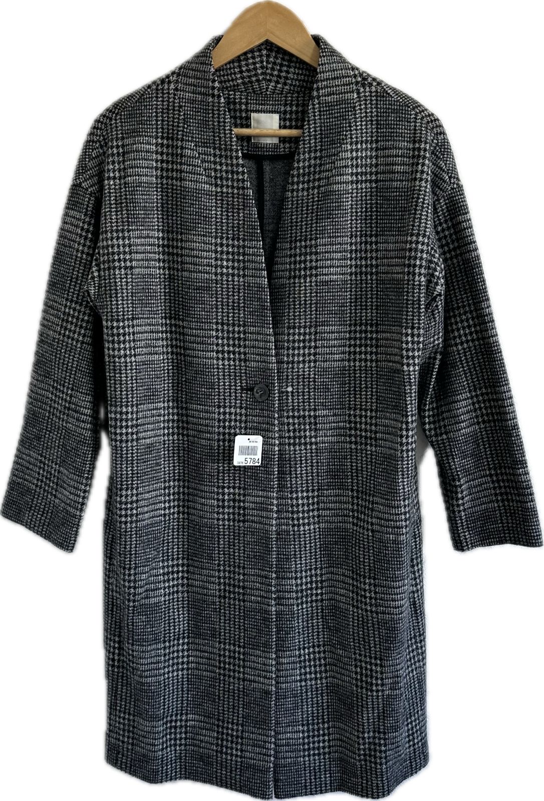 ZK32 【美品】NOLLEY'Sノーリーズ ロングコート アウター グレー