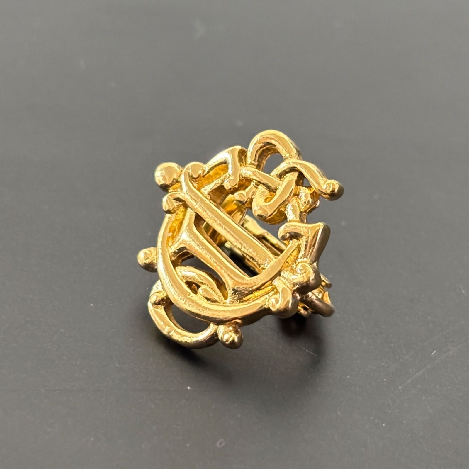 Christian Dior クリスチャンディオール イヤリング 片耳 ゴールド CD