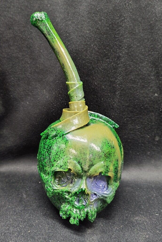 MEDICOM TOY PUSHEAD SOUR グレーパープルグリーンラメマーブル成型