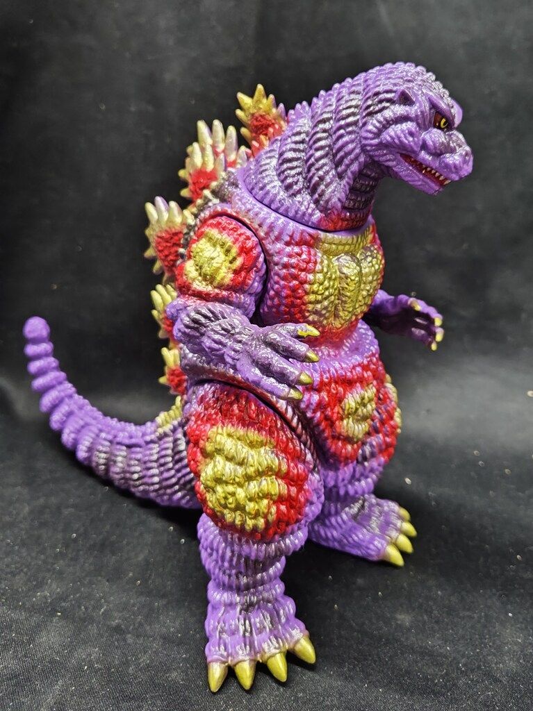 GODZILLA VINYL WARS デスゴジ 紫成型 赤金塗装 マーミット製 メディコムトイ GODZILLA VINYL WARS デスゴジ 紫成型 赤金塗装