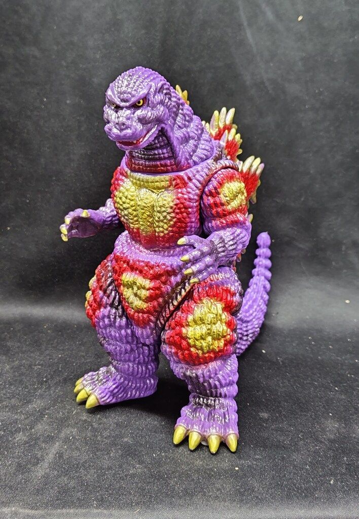 メディコムトイ GODZILLA VINYL WARS デスゴジ 紫成型 赤金塗装