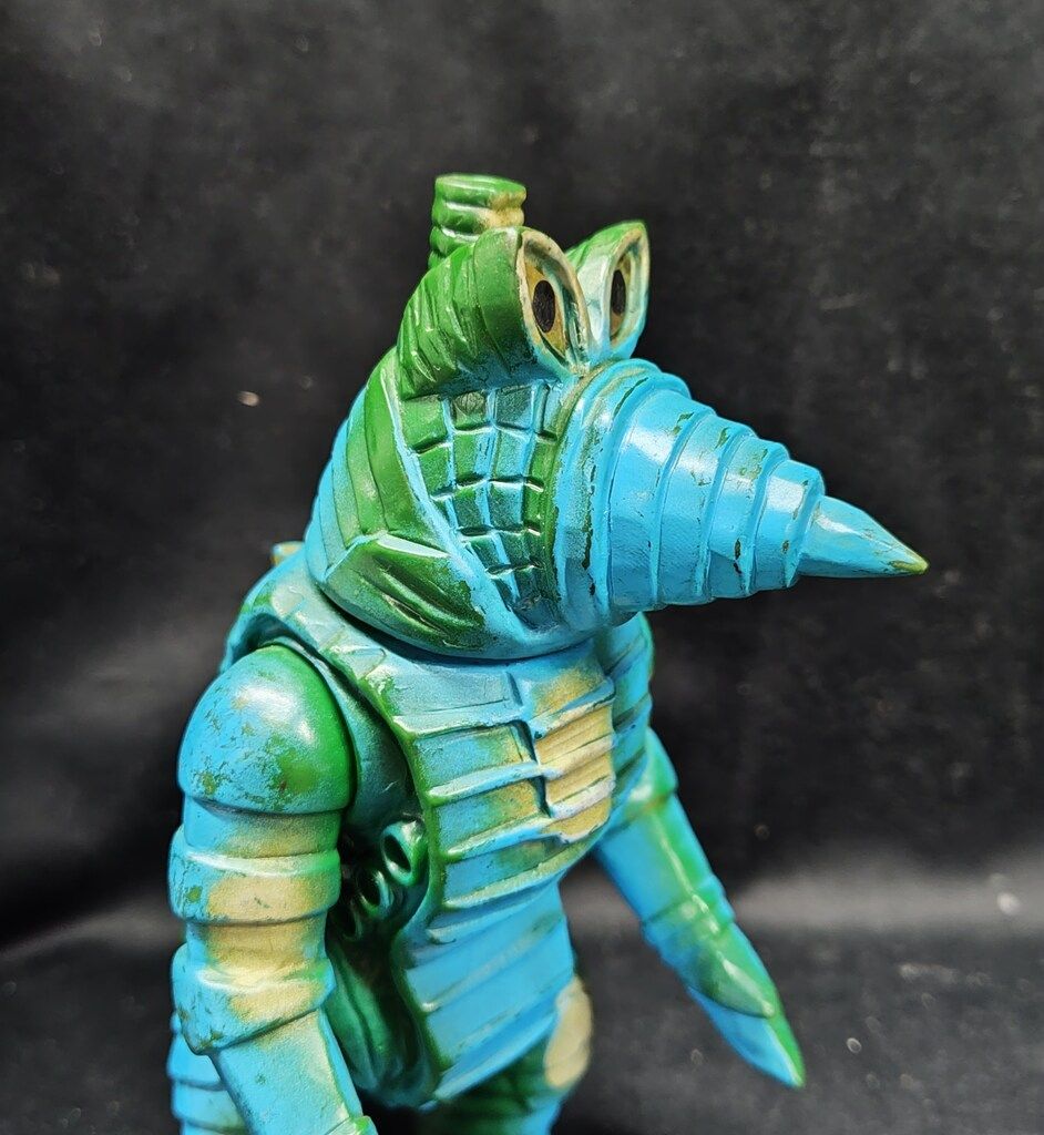 ブルマァク ブルマァクST/VINソフビ モゲラ 緑成型 青銀塗装 210mm