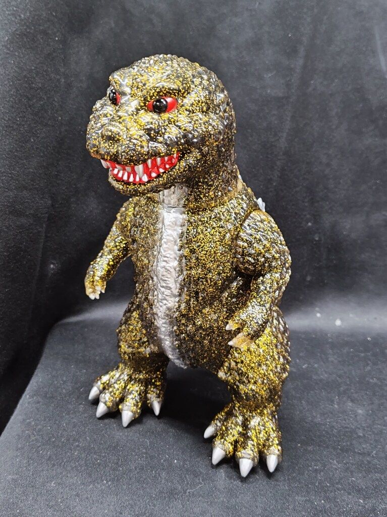 MEDICOM TOY 安楽安作劇場 安楽安作 ゴジラ1954 ギニョール ゴールドグリッターVer