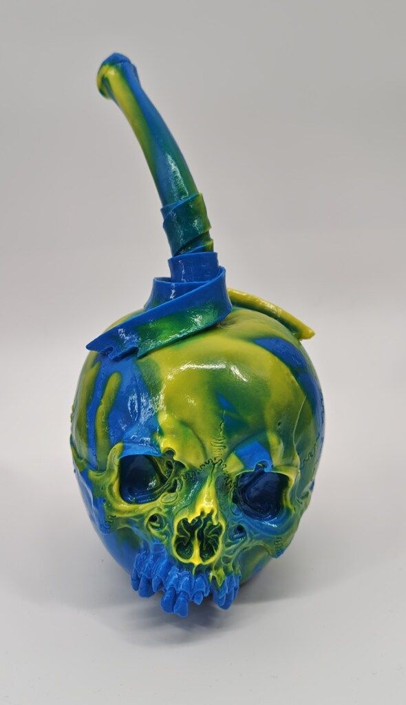 MEDICOMTOY PUSHEAD SOUR(青黄マーブル成型/MEDICOM TOY 20th