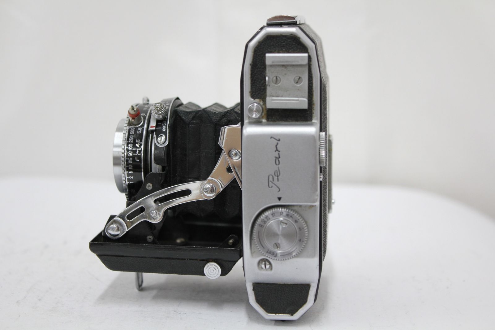 訳あり品】 小西六 Konishiroku Pearl Hexar 75mm F4.5 蛇腹カメラ