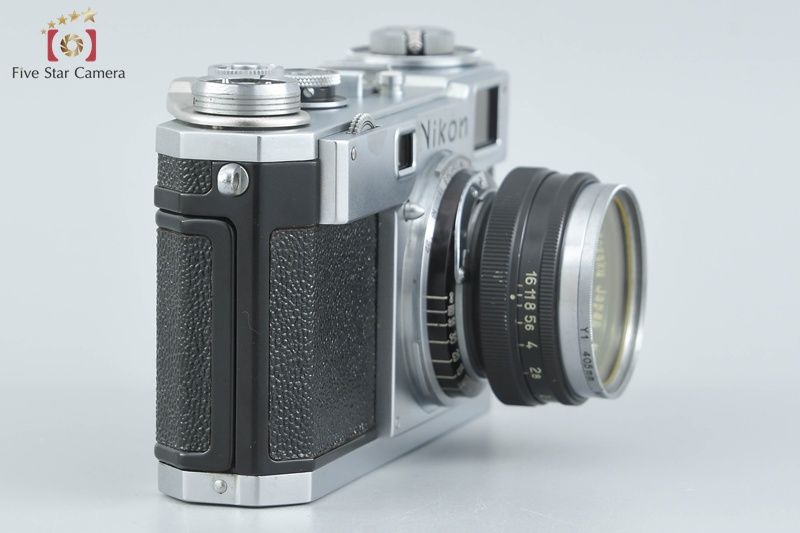 Nikon ニコン 【中古】Nikon ニコン S2 後期 黒ダイヤル + NIKKOR-H.C