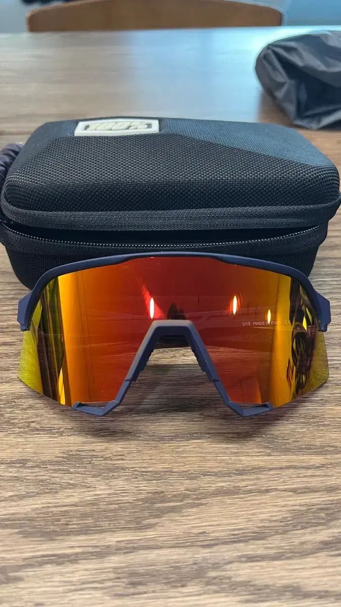 100% サングラス オレンジ レンズ ケース 含む - メルカリ