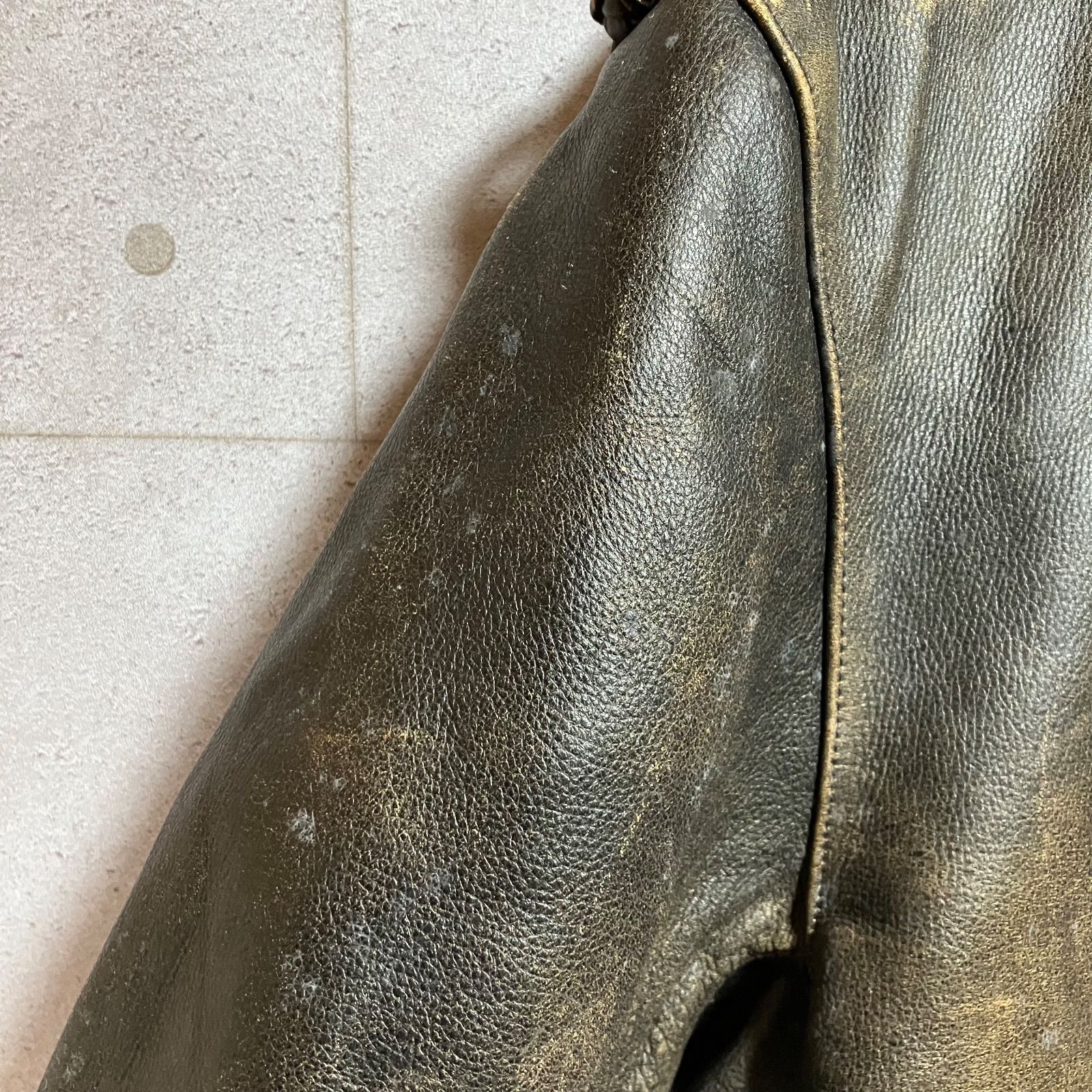 W.R.D CHEVIGNON ダブルライダース ジャケット 牛革 カウレザー 本革