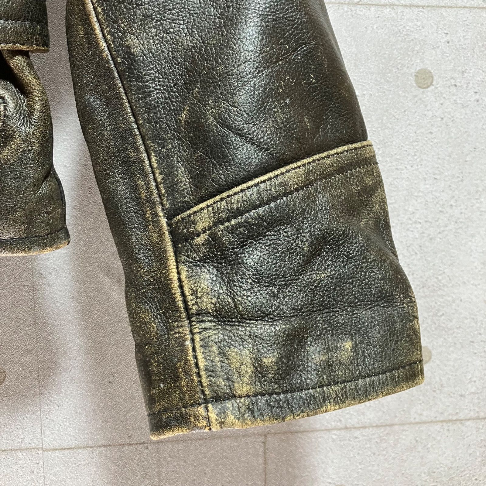 W.R.D CHEVIGNON ダブルライダース ジャケット 牛革 カウレザー 本革