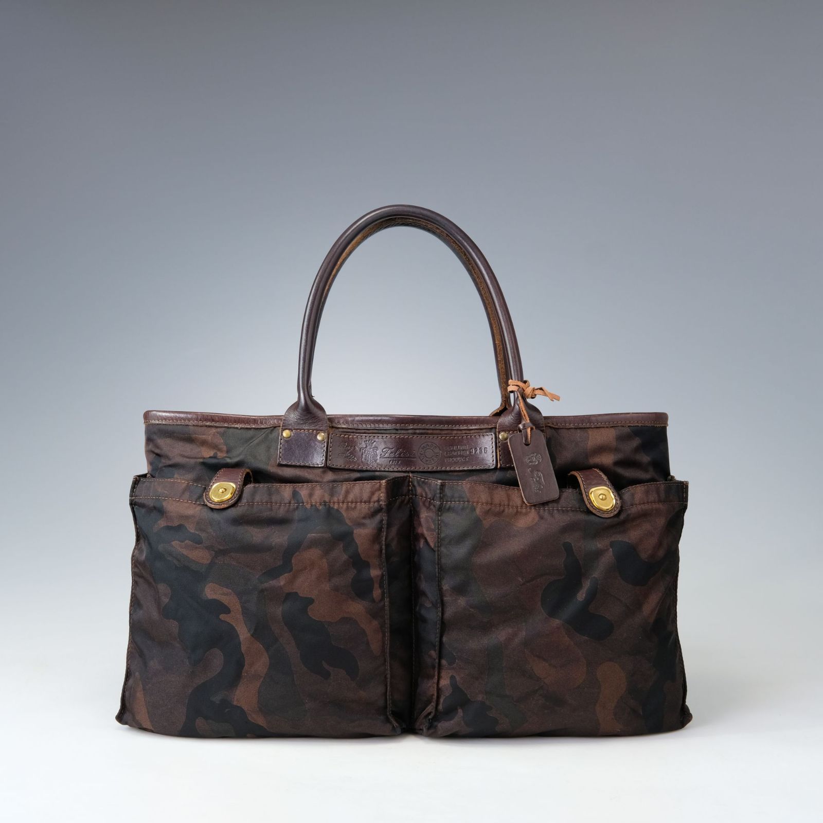 希少】Felisi フェリージ ビジネスバッグ 9236 迷彩柄 カモフラージュ