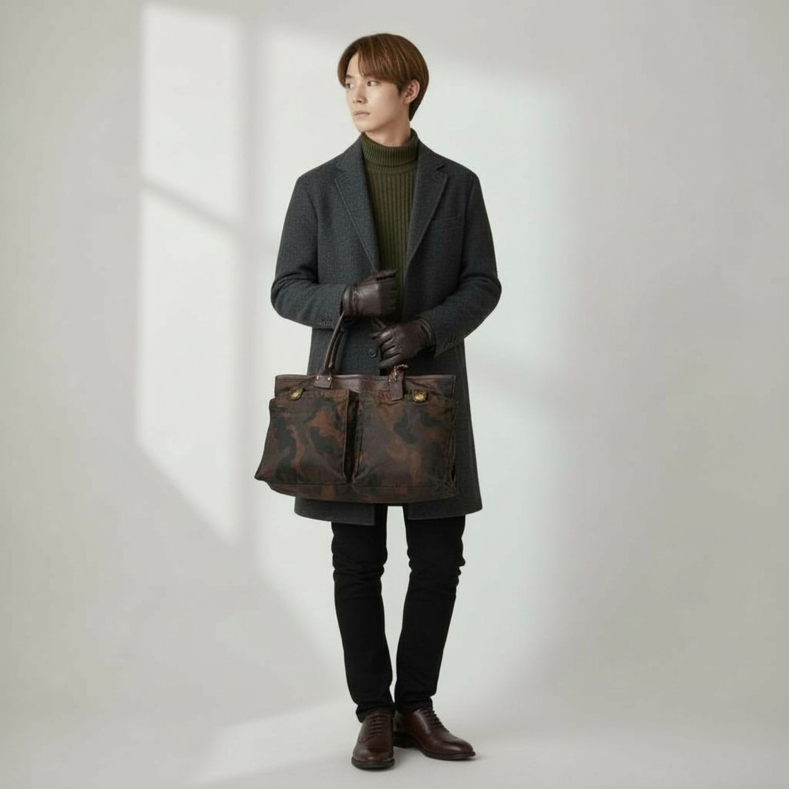 希少】Felisi フェリージ ビジネスバッグ 9236 迷彩柄 カモフラージュ