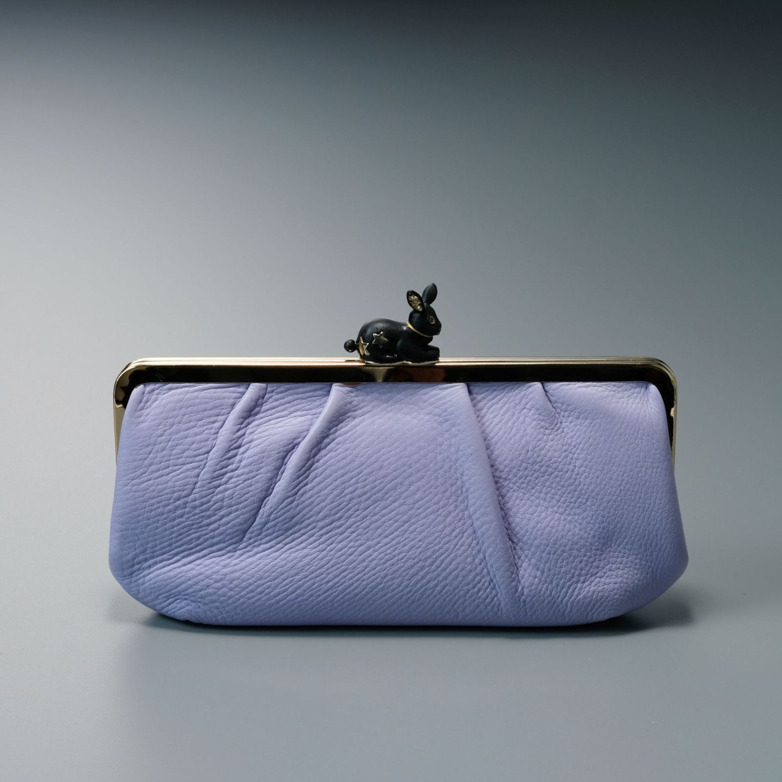 希少】ANNA SUI アナスイ がま口 長財布 ラパン うさぎ パープル