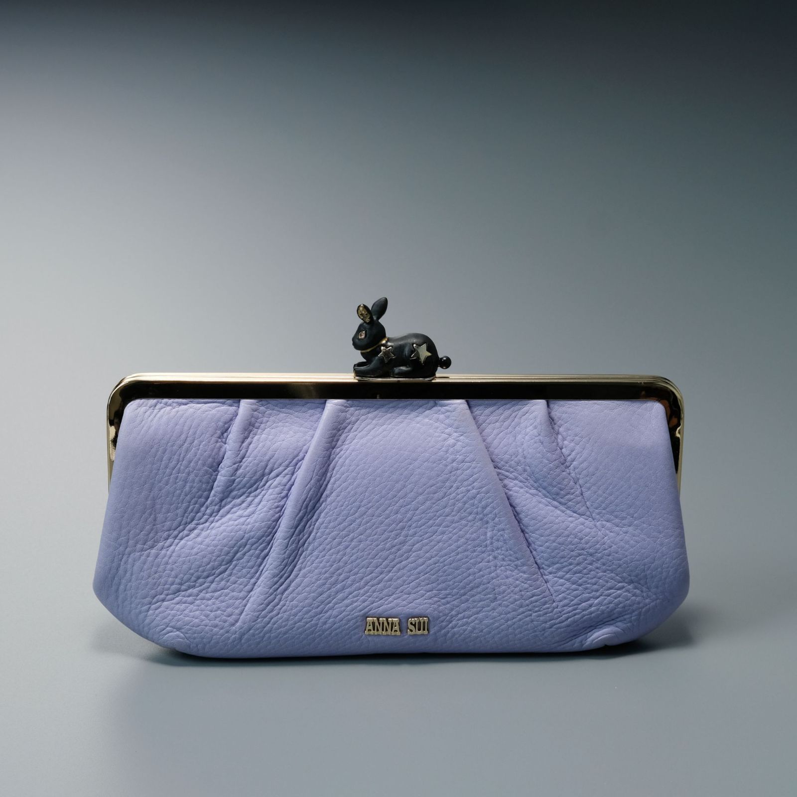箱付き ANNA SUI うさぎのがま口財布 新品未使用 希少】ANNA SUI アナスイ がま口 長財布 ラパン うさぎ パープル