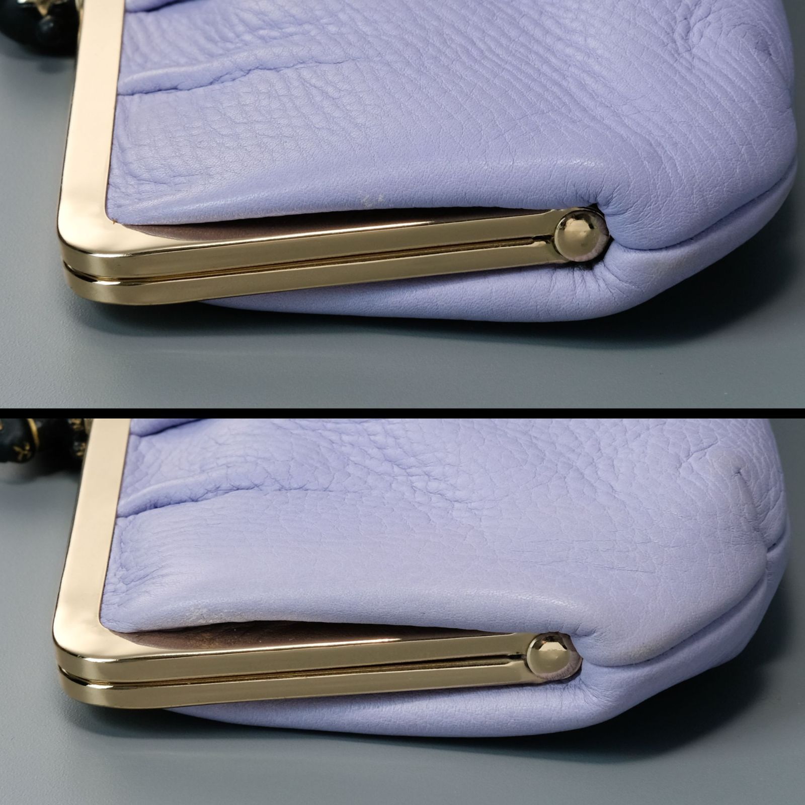 希少】ANNA SUI アナスイ がま口 長財布 ラパン うさぎ パープル