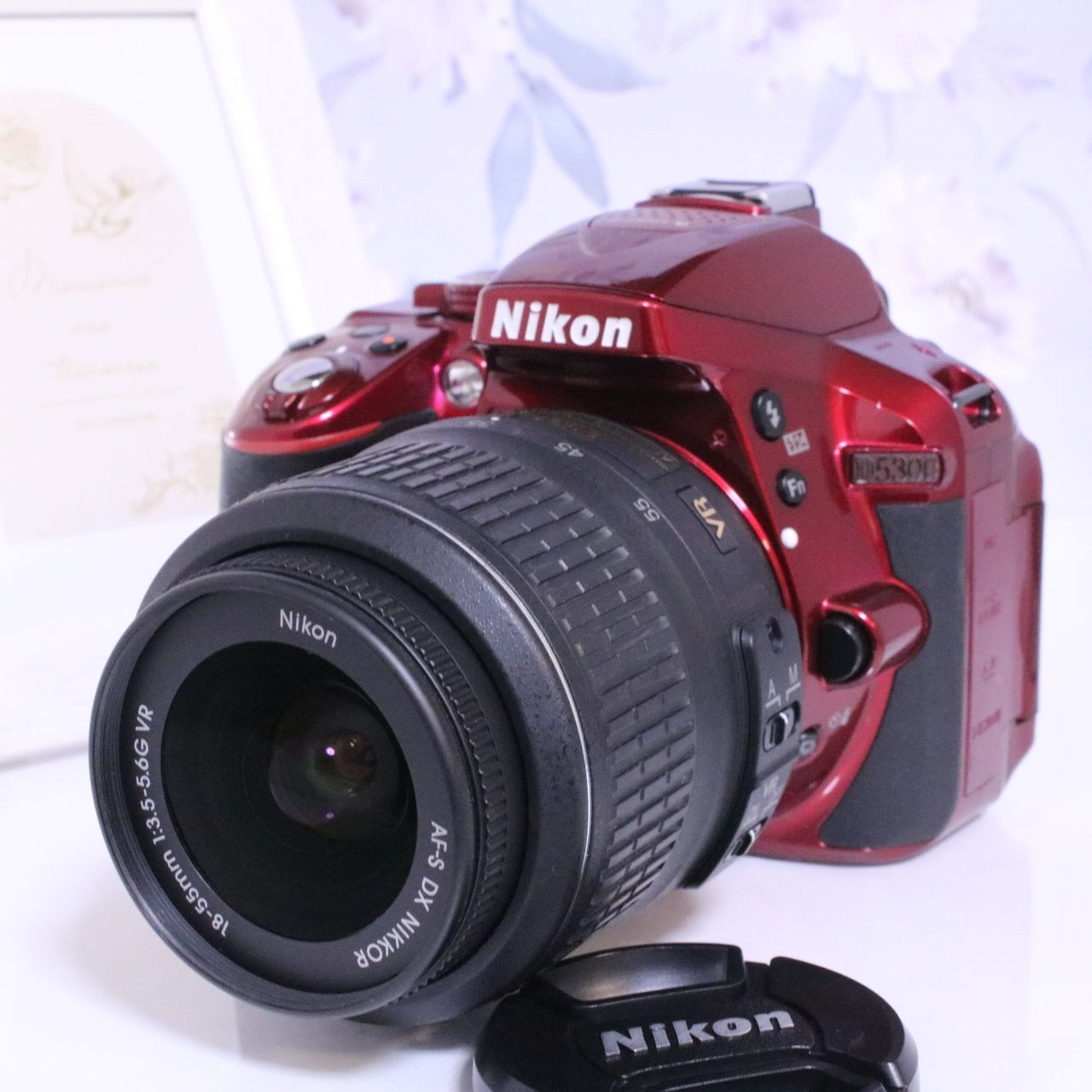 Nikon ニコン デジタル一眼レフ D5300 レンズキット レッド 2400万画素