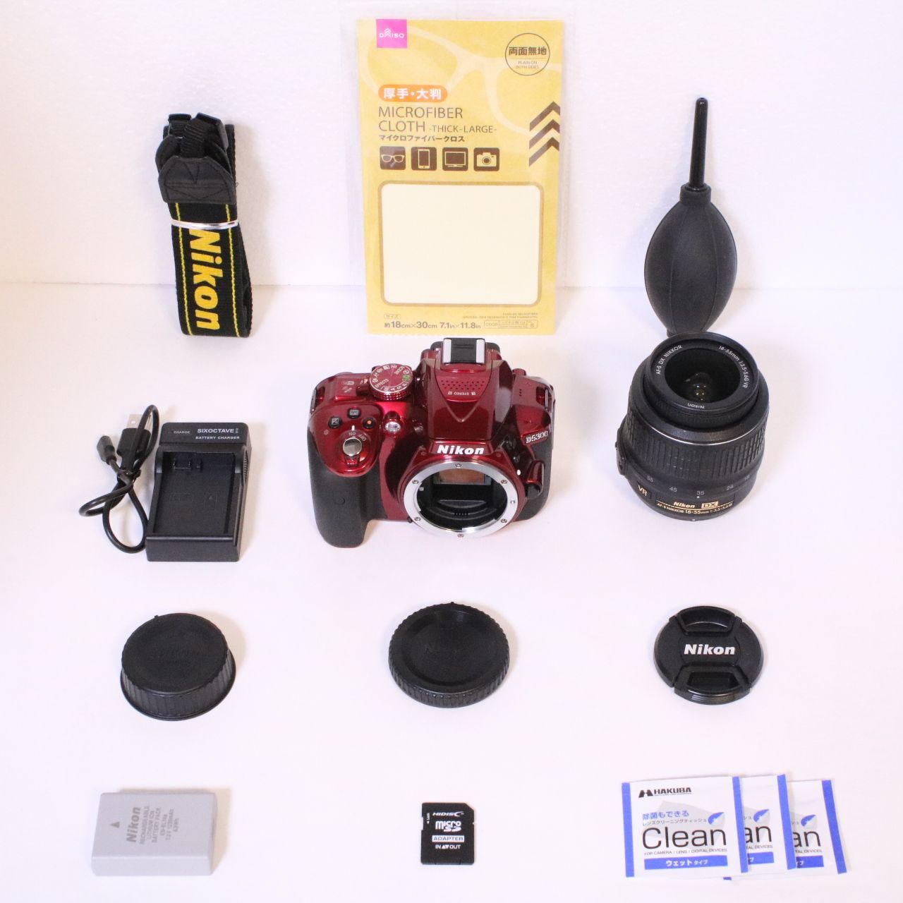 Nikon ニコン デジタル一眼レフ D5300 レンズキット レッド 2400万画素