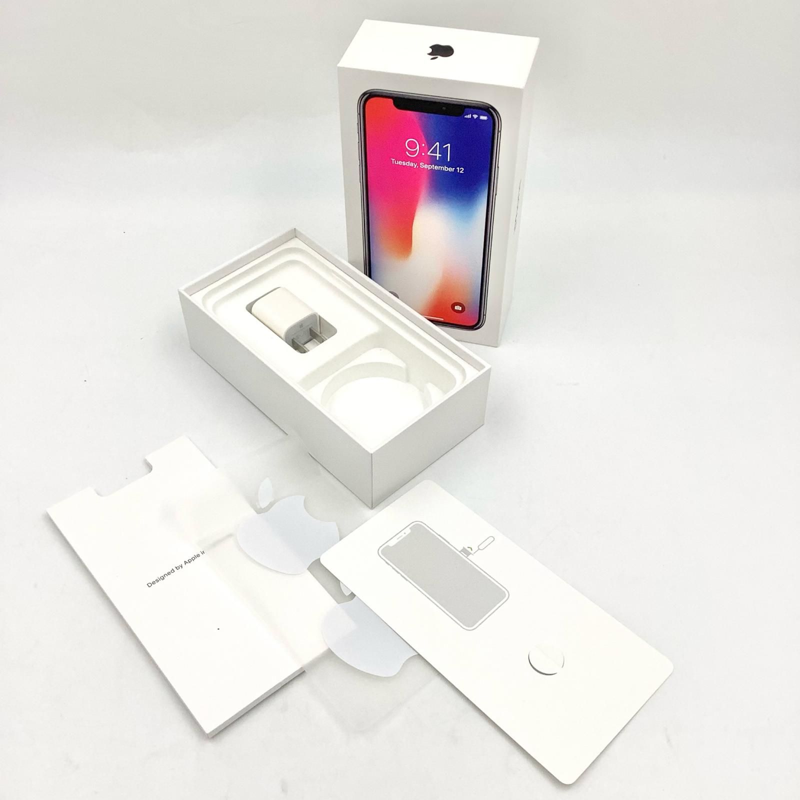 iPhone X 256GB スペースグレイ Softbank 白ロム 79%【難有】【最速