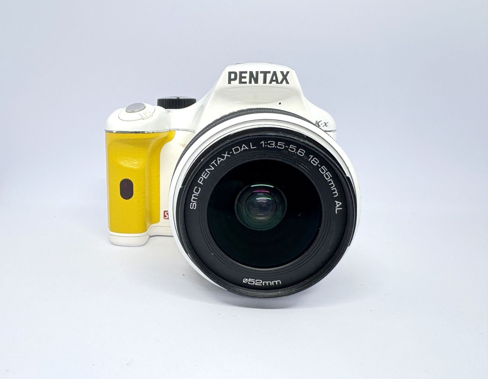 PENTAX k-x イエロー 動作確認済】ペンタックス PENTAX K-x ホワイト×イエロー レンズキット