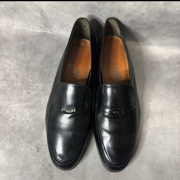 極美品】BALLY バリー ローファー 8.5E 黒 スイス製 PARAWET パラ 