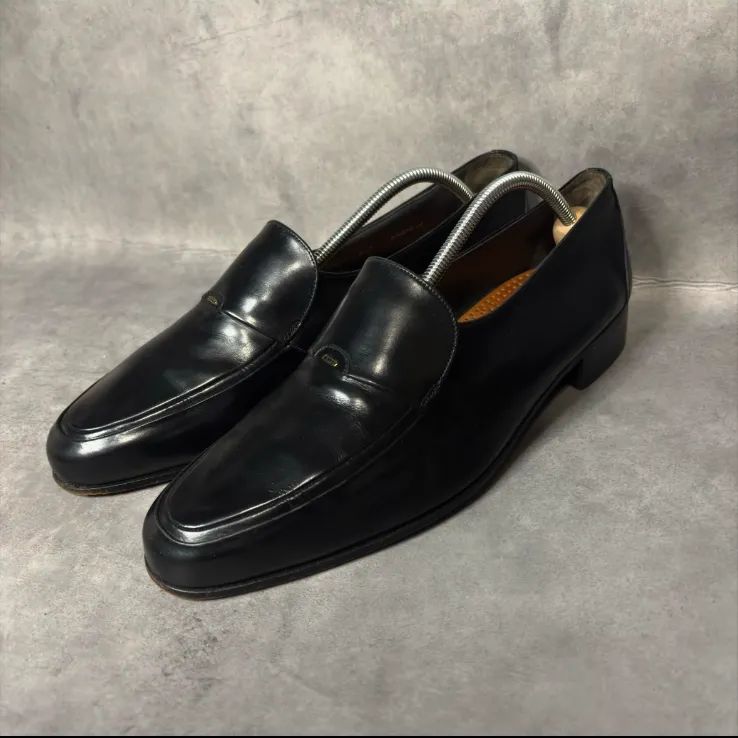 極美品】BALLY バリー ローファー 8.5E 黒 スイス製 PARAWET パラ