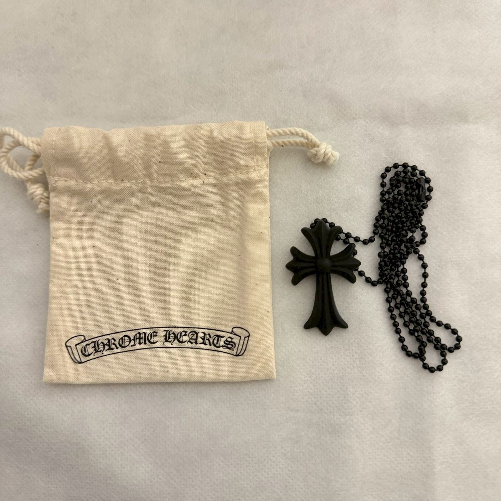 CHROME HEARTS クロムハーツ シリコン ラバー ネックレス 黒 ブラック 