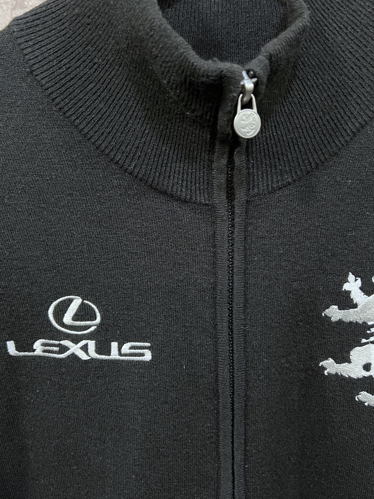LEXUS☓ADMIRAL　ゴルフジップアップセーター　M 美品 レクサス X アドミラル ゴルフ ジップアップ セーター M ニット