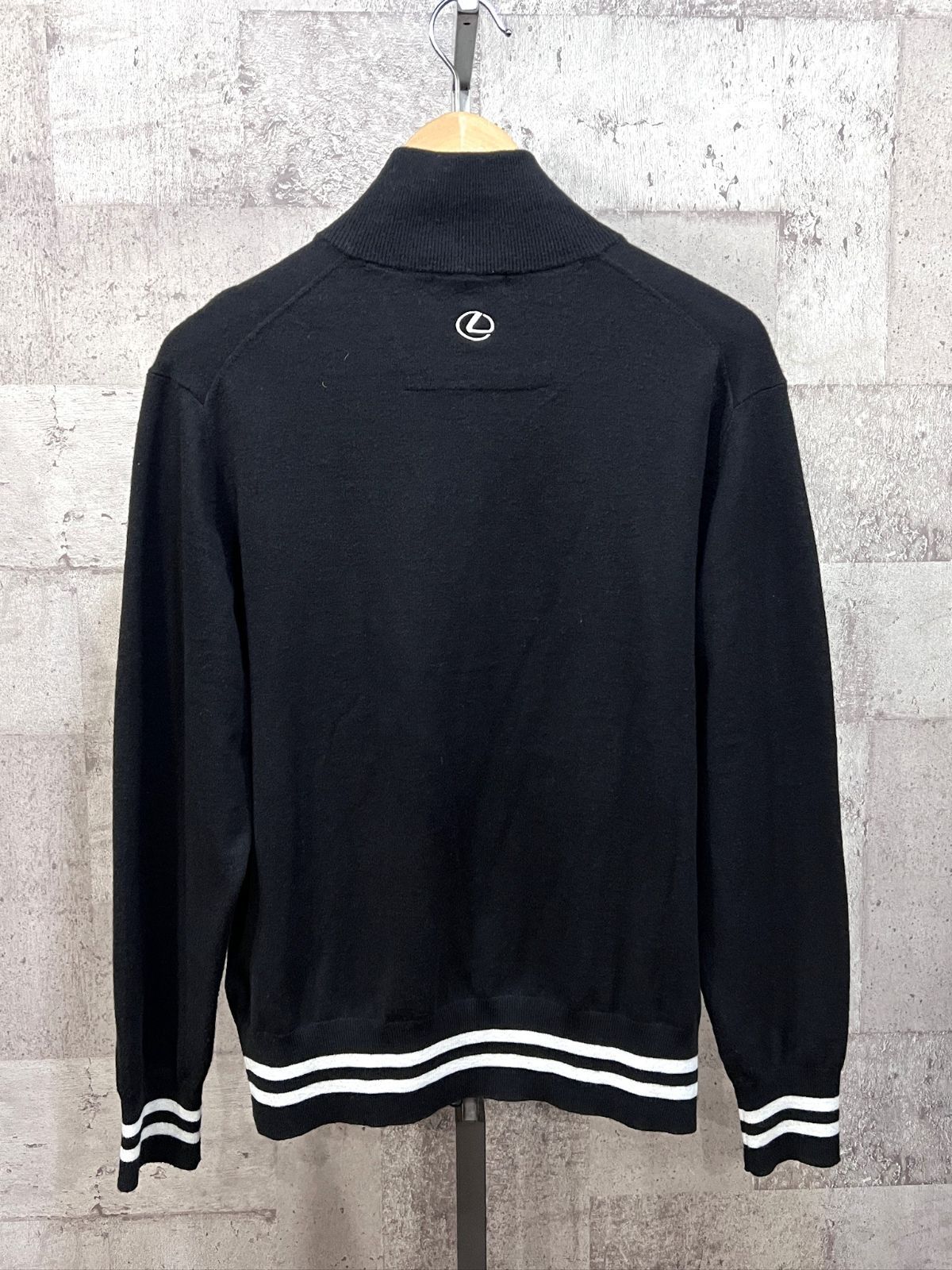 レクサスアドミラルセーター新品未使用 美品 レクサス X アドミラル ゴルフ ジップアップ セーター M ニット