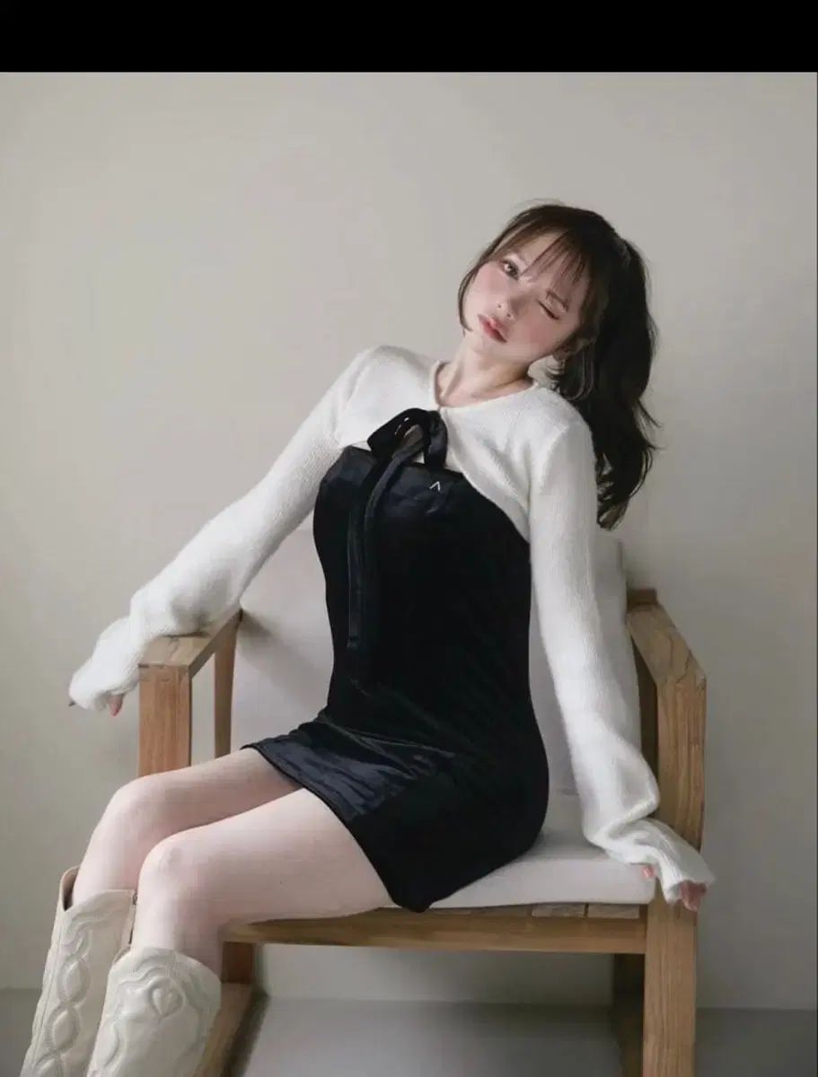 値下げしました！ANDMARY Anita ribbon mini dress アンドマリー andmary anita ribbon mini dress スナ系 - メルカリ