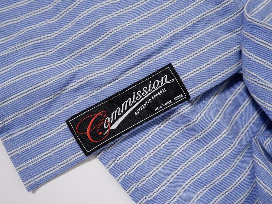 トップス COMMISSIONコミッション 2023SS Board Shirt in Pinstripe