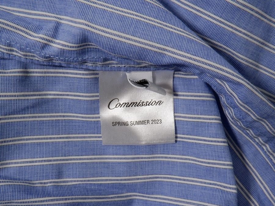トップス COMMISSIONコミッション 2023SS Board Shirt in Pinstripe