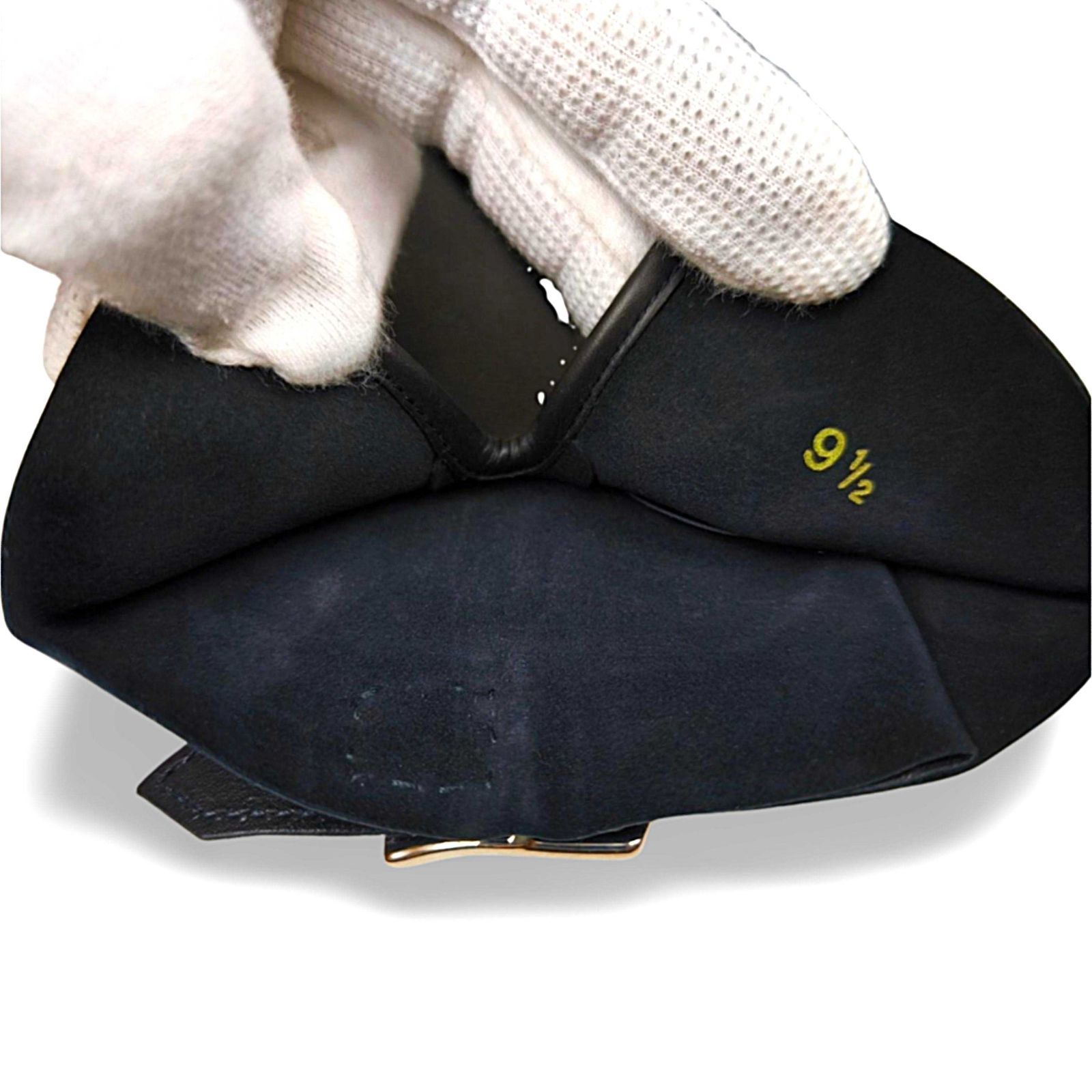 【新品タグ付き】JOHN LOBB ブラックカーフスキンレザー手袋 サイズ9 ☆定価9万円・超レア・新品未使用☆ ジョンロブ ツインステッチ