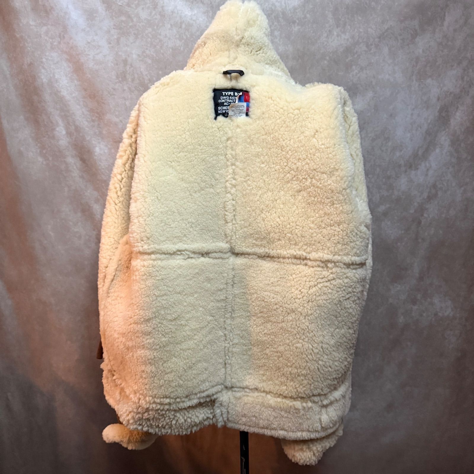 Schott ショット TYPE B-3 ムートン フライトジャケット 36 USA製 80s