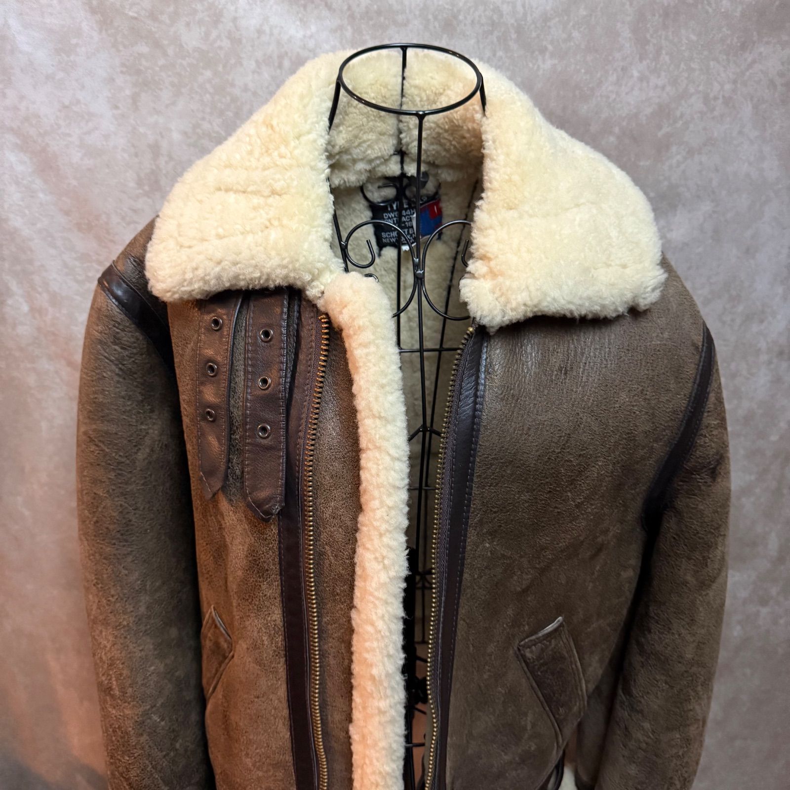 Schott ショット TYPE B-3 ムートン フライトジャケット 36 USA製 80s