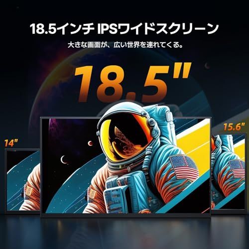 18.5インチ 120Hz モバイルモニター Newsoul ポータブルディスプレイ